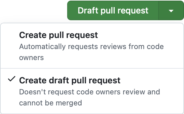 My draft pull request